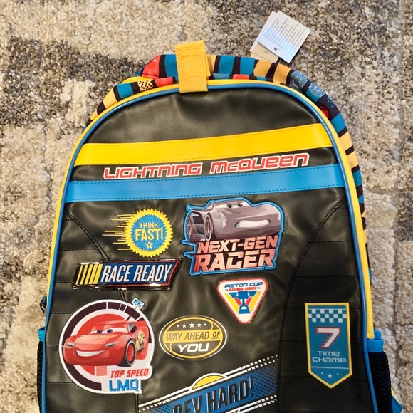 NEW Disney Lightning McQueen Schoolbag - Picture 2 of 4